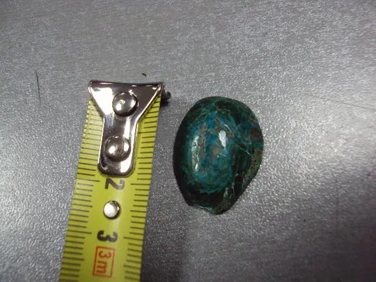 Купити Камень хризоколл зеленый для ювелирных изделий вес 2,3 г 6 х 24 х 18 мм №13272