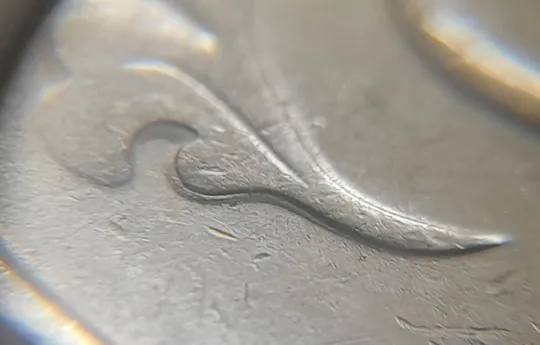 (5090) 50 копійок 1992 1ААм зминання елементів зображення на аверсі (50 копеек 1992 1ААм брак) Інтернет-аукціон