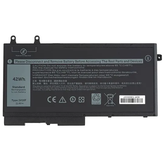 Оригінальна батарея для ноутбука DELL 1V1XF (Latitude 5500, 5501, 5401) 11.4V 42W Black З аукціону