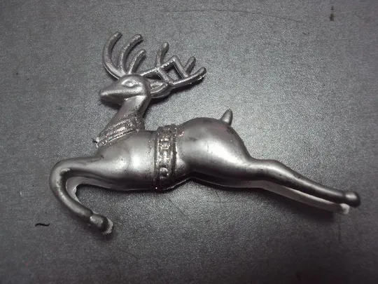 Елочная игрушка украшение олень пластик №9960 Ціна