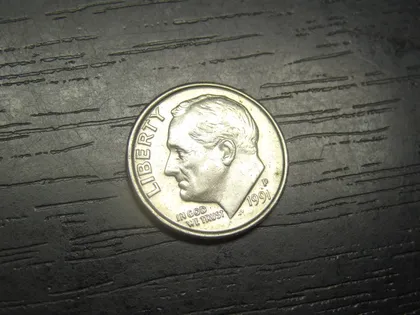 фото, 1 дайм 1991 P США