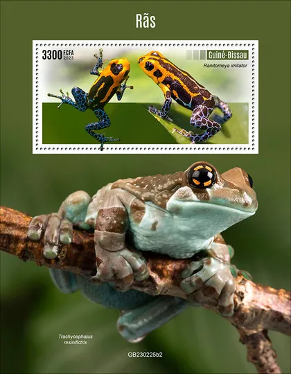фото, Гвинея Бисау-Лягушки-2023.Чистый полный красивый комплект.MNH.