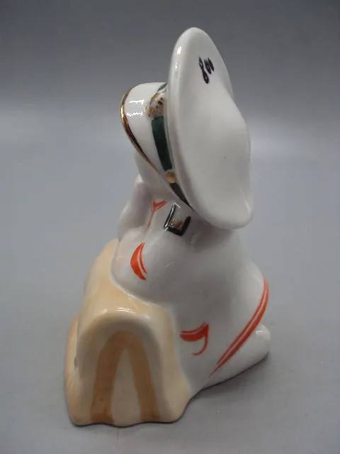 Фигура фарфор статуэтка Киев капитанская дочка с портфелем Буду как папа высота 12,3 см №13924 Інтернет-аукціон