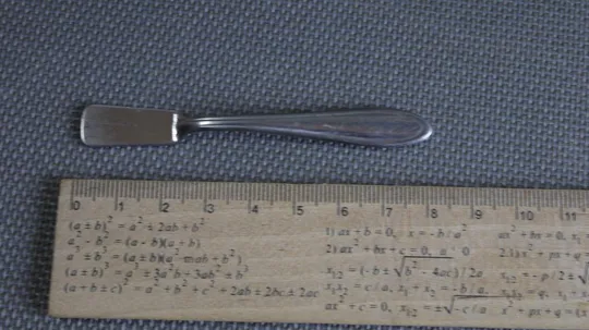 Ложка гірчична коротка стара радянська нержавійка Вживане З аукціону