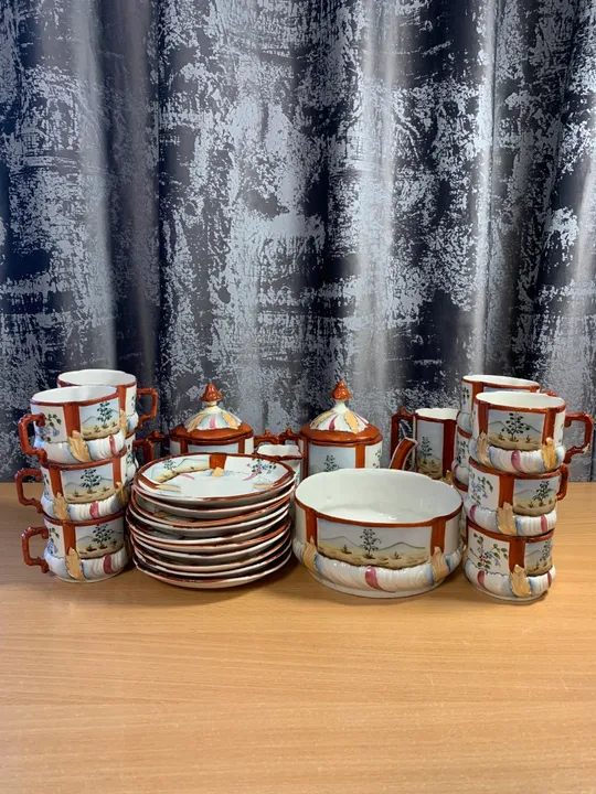 Купити Антикварний чайний сервіз на 12 персон Городницького порцелянового заводу