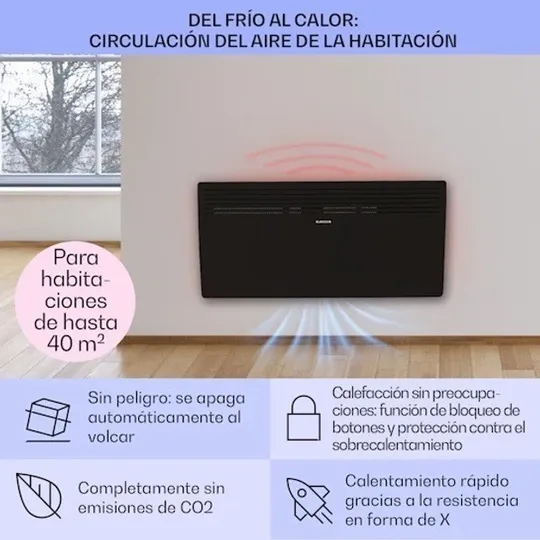 Купити Конвекторний обігрівач Klarstein Hot Spot Slimcurve 2000/1000W