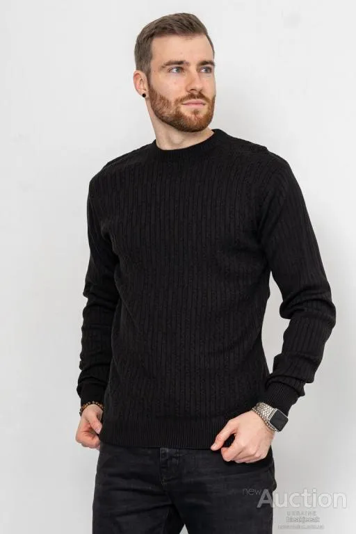 Купити Свитер мужской, цвет черный, 161R880
