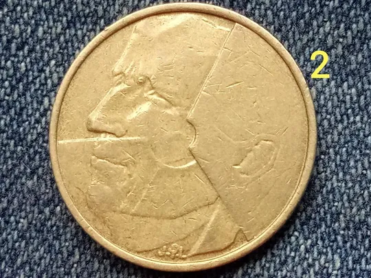 Бельгия, 5 франков (1986 г.). «BELGIE». Ціна