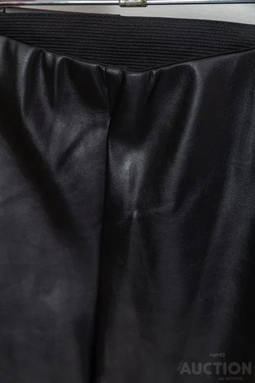 Лосины из экокожи, цвет черный, 186R5363 З аукціону