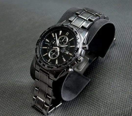 часы Casio Edifice Chronograph All Stainless Steel (нержавеющая сталь) 45mm, WR 100m model:EF-547D-1 З аукціону