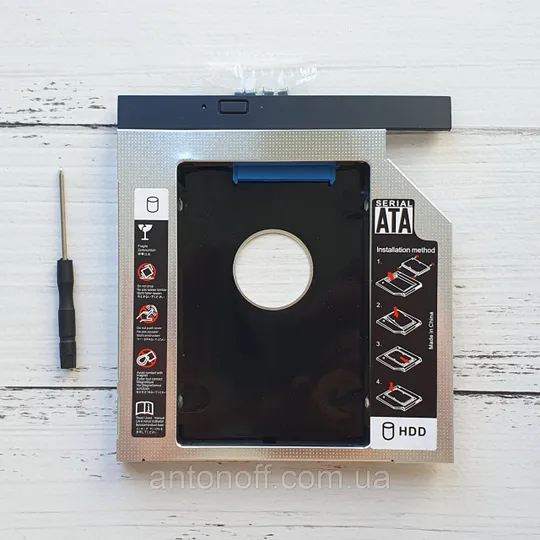 Внутрішня кишеня HDD 2.5&quot; у відсік приводу DVD 12.7мм Optibay (caddy) Aluminum З аукціону