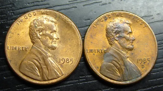 1 цент 1985 США (два різновиди) Ціна