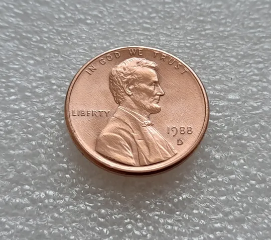 (8112 ря) 1 цент 1988 D США З аукціону