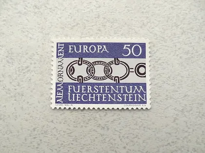 фото, Поштова марка Ліхтенштейн " Європа СЕРТ " 1965 рік **