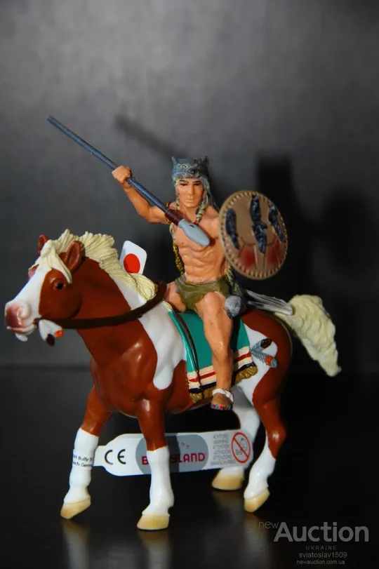 индейская лошадка конячка лошадь конь (BULLY BULLYLAND ) 90-100мм Інтернет-аукціон