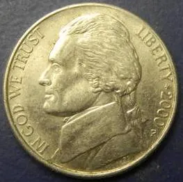 5 центів 2000 P США Ціна