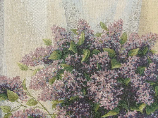 Купити Картина Гобелен натюрморт оргоны -сирени раз.70 х 45 см. холст 2008 года    также много другого.