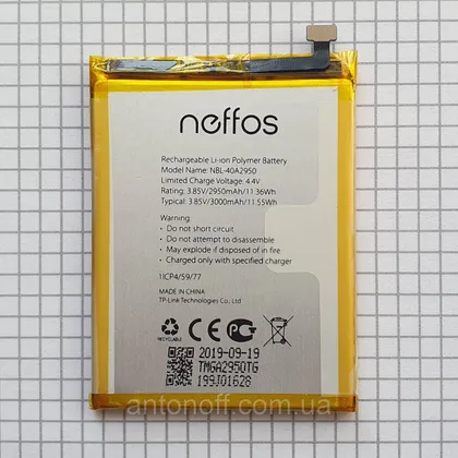 фото, Акумулятор TP-Link Neffos C9 Max TP7062A / NBL-40A2950 оригінал з розборки