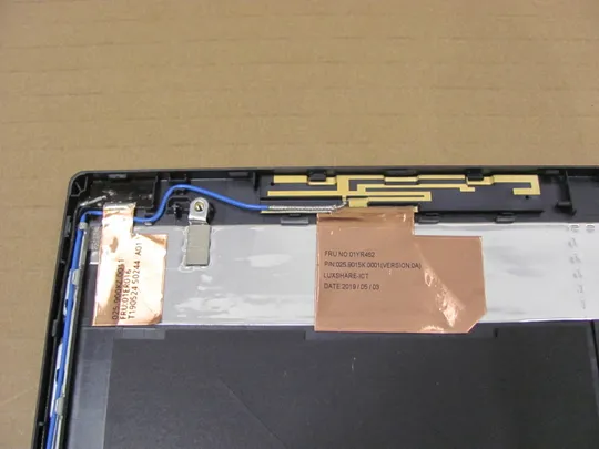 номер0126-4 Кришка матриці,Кришка дисплея,Тильна кришка,Корпус матриці,Задня кришка 460.0CW0B.0001 01YU625  для Lenovo Thinkpad T580 P52S  оригінал З аукціону