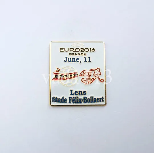 Футбол матчевый значок из серии  "ЕВРО 2016"  АВСТРИЯ - ШВЕЙЦАРИЯ Ціна