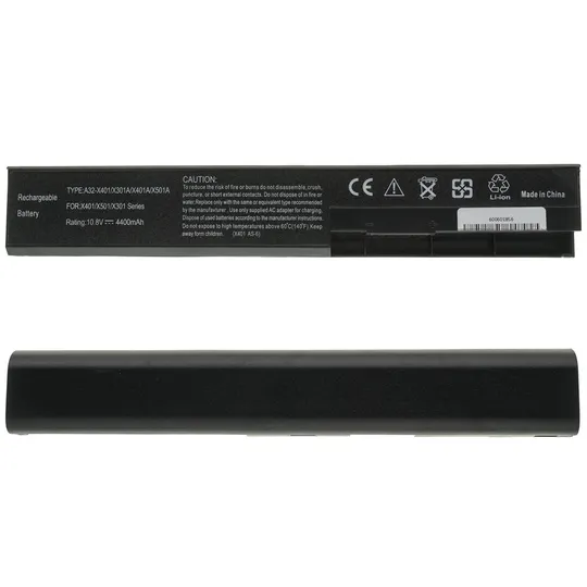 Батарея для ноутбука ASUS A32-X401 (S301, S401, S501, X301, X401, X501 series) 10.8V 4400mAh, Black Ціна