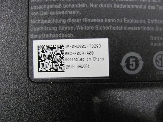 Додаткова батарея, Акумулятор, оригінал DELL HW900 11.1V 0HW901 для E4300 E4310 E4320 оригінал Інтернет-аукціон