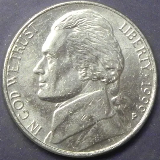 5 центів 1999 P США Ціна