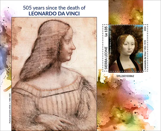 Сьерра Леоне-Леонардо да Винчи-2024. Чистый полный комплект -М/Лист+2 Блока.MNH. З аукціону