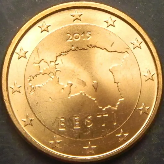 1 євроцент 2015 Естонія UNC Ціна
