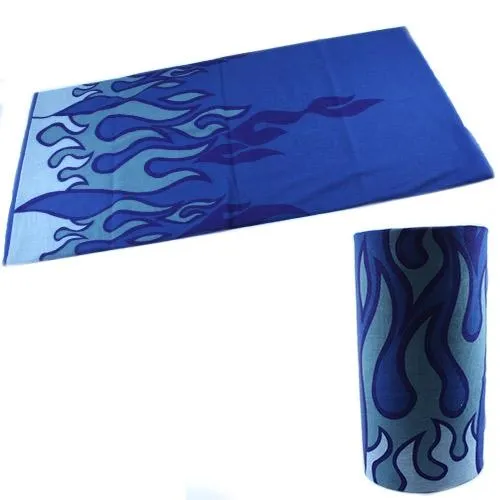 Бафф бандана-трансформер, шарф из микрофибры, 25 синий огонь Ціна