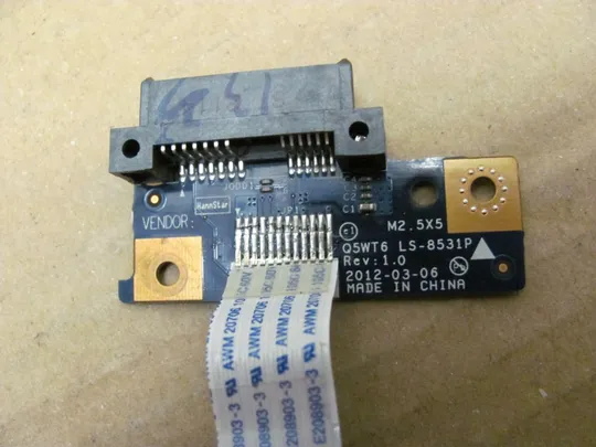 номер0319-11 Плата привода DVD SATA Q5WT6 LS-8531P NBX00015200 для Acer Aspire E1-521, E1-571, Packard Bell EasyNote TE11 оригінал Продаж