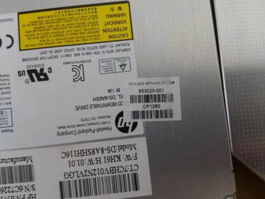 номер0335-27 DVD-привід 653020-001 694688-001 для HP 8560w 8570w 8760w 8770w DVD привод Заглушка панелі CD/DVD для ноутбуків CD Зчитувач дисків Читалка Інтернет-аукціон