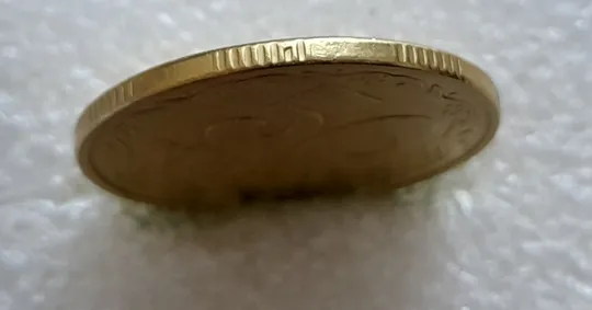 (5150) 50 копійок 1992 1АЕк скол на гурті (50 копеек 1992 1АЕк брак) З аукціону