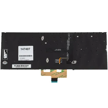 фото, Клавіатура для ноутбука ASUS (UX433 series) ukr, silver, без фрейма, підсвічування клавіш (ОРИГИНАЛ)