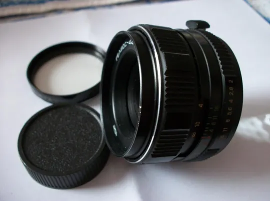 Объектив Гелиос-44М-4, М-42, редкий, с переключателем, светофильтра Нет, задняя крышка, чистые линзы Де купити