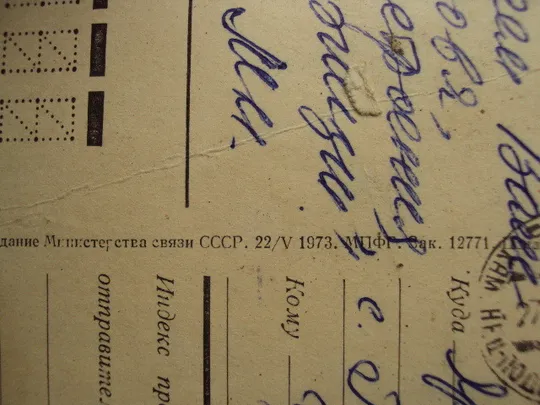 Открытка С Новым годом! елки зима шишки калина художник Ю. Лукьянов 1973 год №16273 Інтернет-аукціон