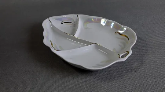 Купити Менажниця Листя блюдо для серверовки стара радянська порцеляна Суми Вживане