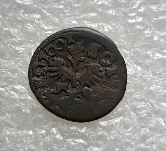 (486) Солід 1661 (?) - герб Польщі, фальшак того часу?, в непоганому стані (боратинка, солид) Ціна