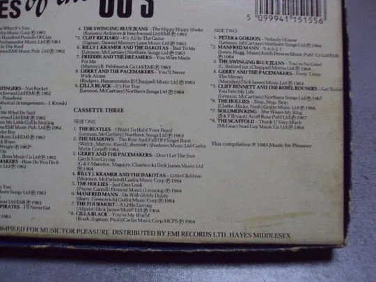 сборник кассет 3 cassette pack 50 top ten favourites of the 60 s №2526 Характеристики