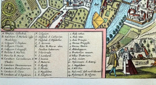 План карта Бамберга 1570 р. копія 1938 р. Лейпциг Fv8.9 Продаж