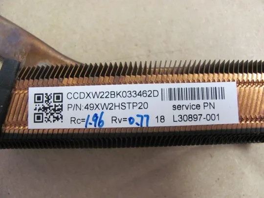 608-16 термотрубка охолодження L30897-001 49XW2HSTP20  для  HP ZBook 15 G5 оригінал Де купити