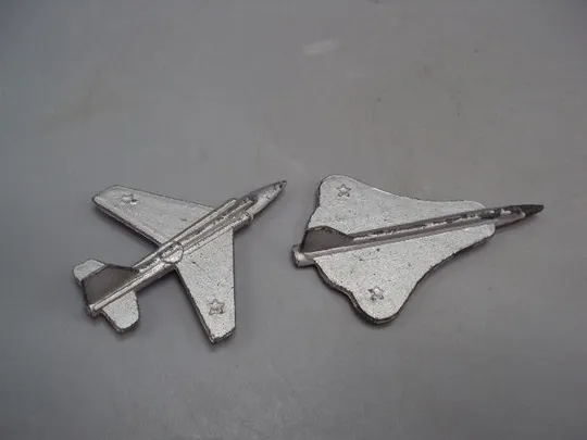 Детские игрушки авиация военная техника истребитель СУ-11 и СУ-7 металл ссср 2 шт №15357 Продаж