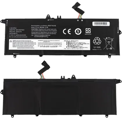 фото, Батарея для ноутбука LENOVO L18L3PD1 (ThinkPad T490s, T495s) 11.55V 4650mAh Black