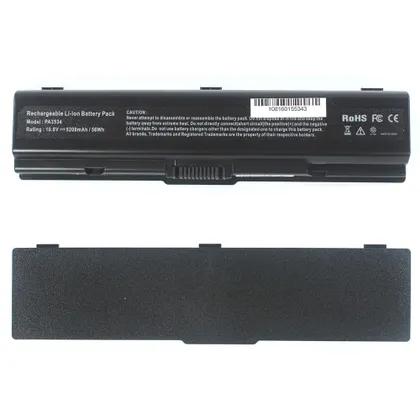 фото, Батарея для ноутбука Toshiba PA3534 (A200, A215, A300, A350, A500, L300, L450, L500) 10.8V 5200mAh Black