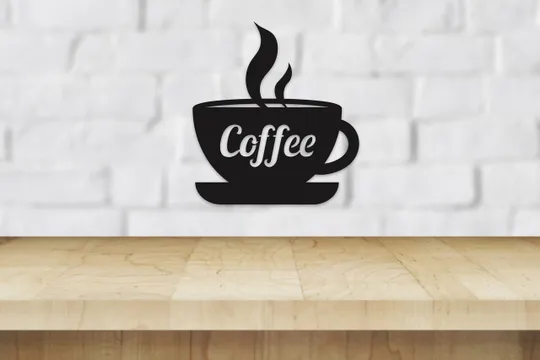 Купити Панно декоративне картина на стіну Чашка Coffee LED 16 кольорів телефон 300x330 acr-p000036