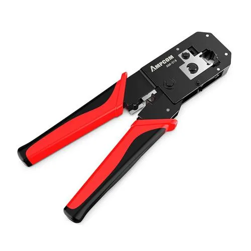 Обжимной инструмент кримпер для обжима RJ45 RJ11 RJ12 с храповиком, AM-318 Ціна
