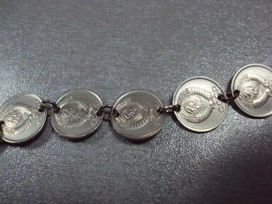 Купити монеты ссср 1 копейка 1986, 1987 белые бусы колье длина 87 см №3560