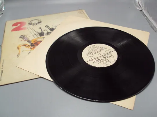 Пластинка мелодия Музыкальный телетайп -2 студия 50а М. Афанасьев 1988 диаметр 30 см №15388МЯ Де купити