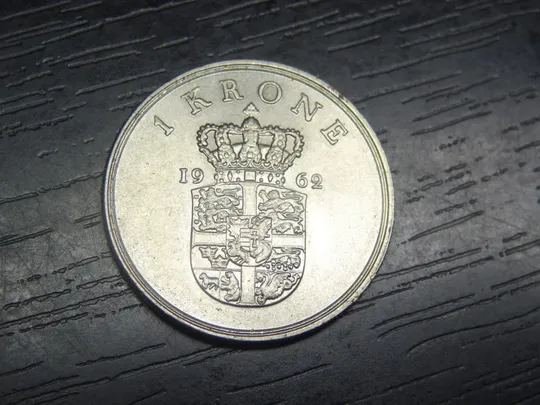 1 крона 1962 Данія Ціна