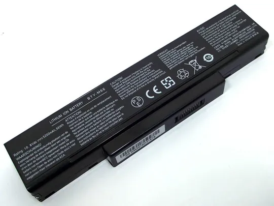 Батарея BTY-M66 для MSI CX705MX, GX400, GX620, M655, M660, M662, M670, M677, VR440 (11.1V 5200mAh). Ціна